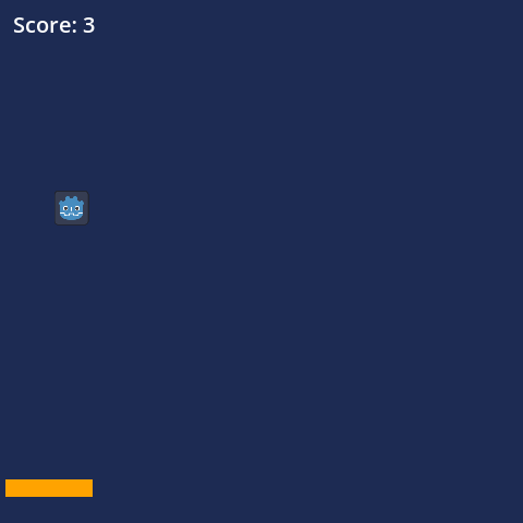 The catching game in Godot